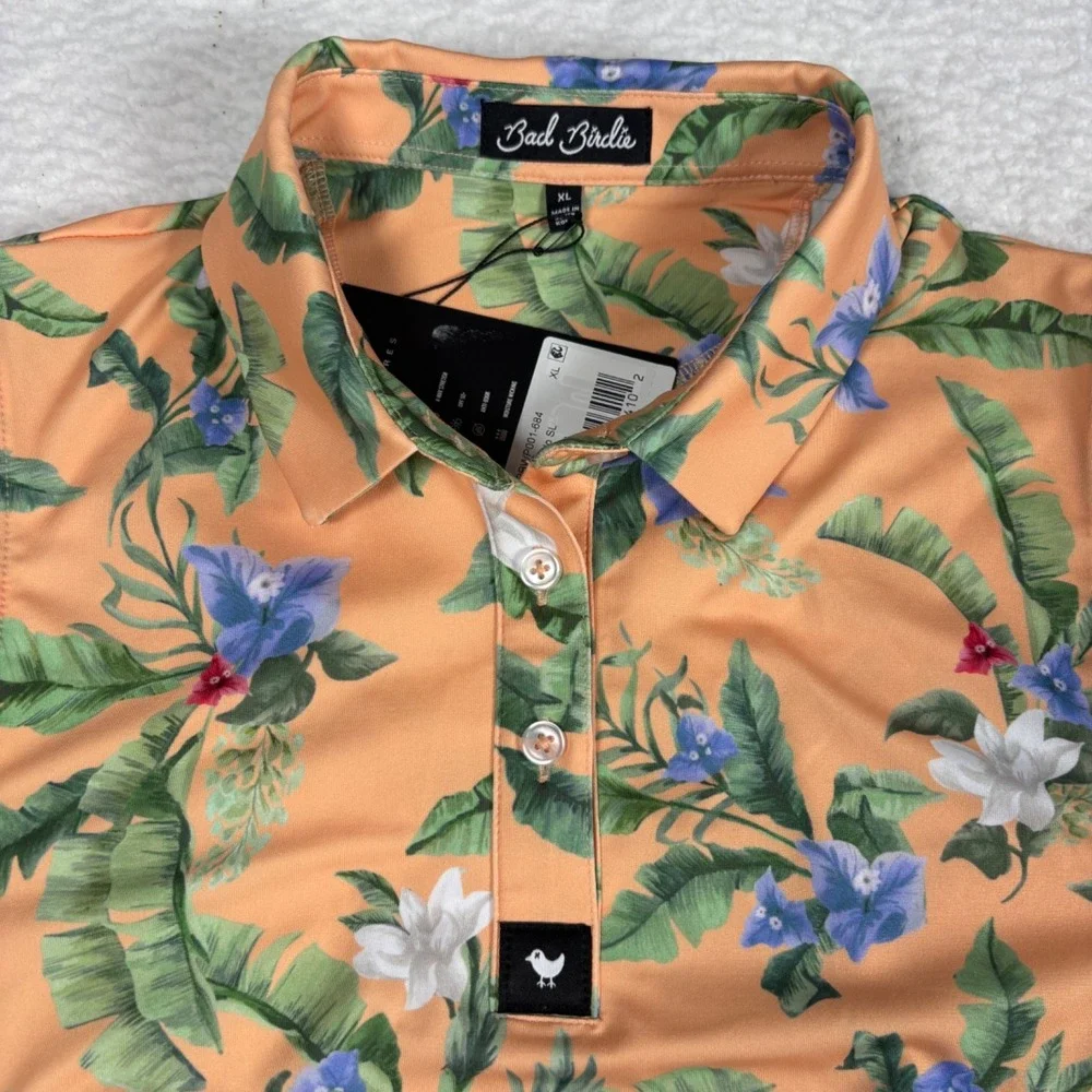Bad Birdie Women's XL Flora Fiesta Tank No Sleeve Golf Shirt
